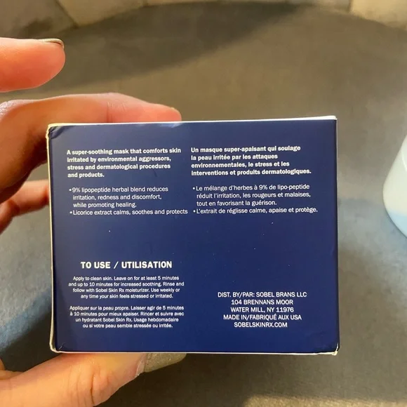 Sobel SkinRx Soothing Mask - 9% Lipo Peptide - NWT - Picture 7 of 9